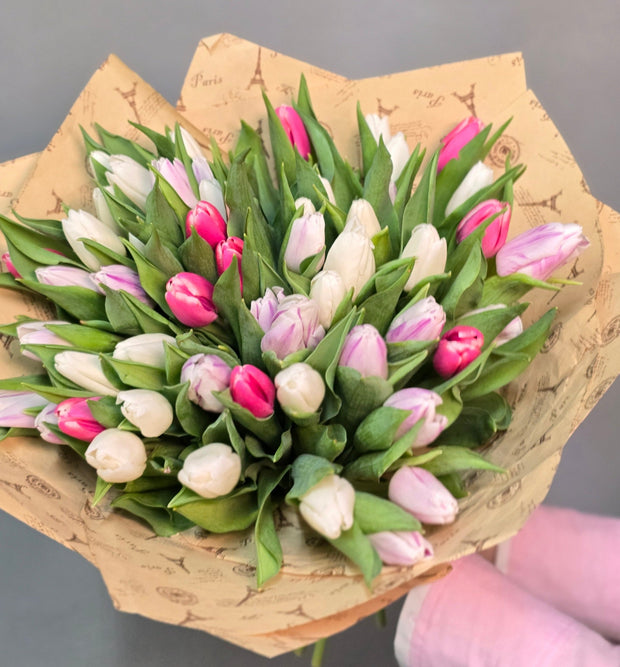 50 Tulips Bouquet