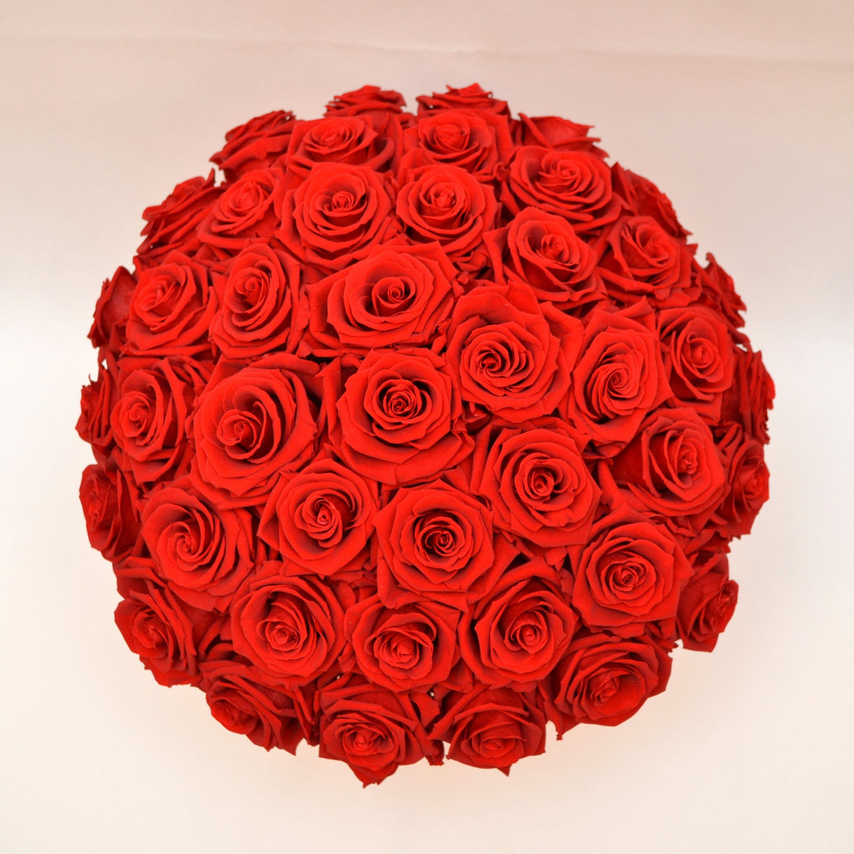 Umbrella Large Round Box - preserved roses  - last more than 1 year
