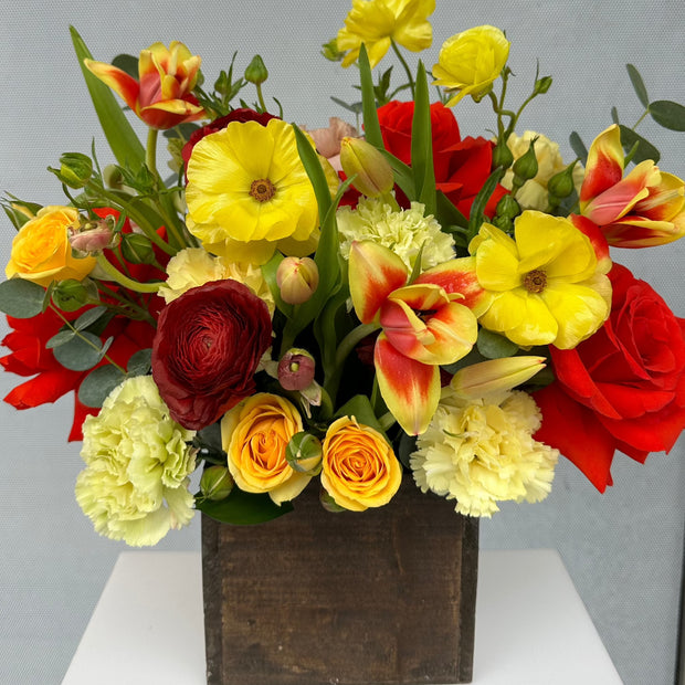 Thanksgiving  centerpiece wooden box