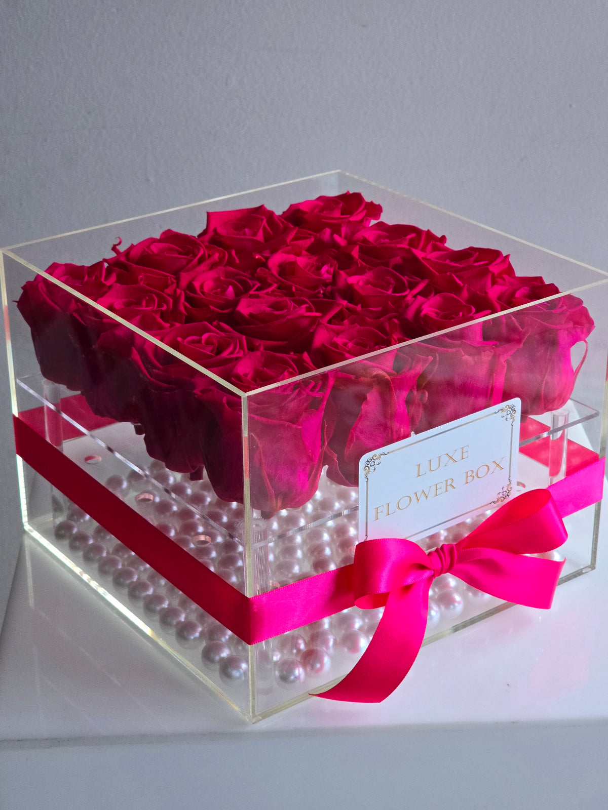 Forever Roses Acrylic Flower Box.