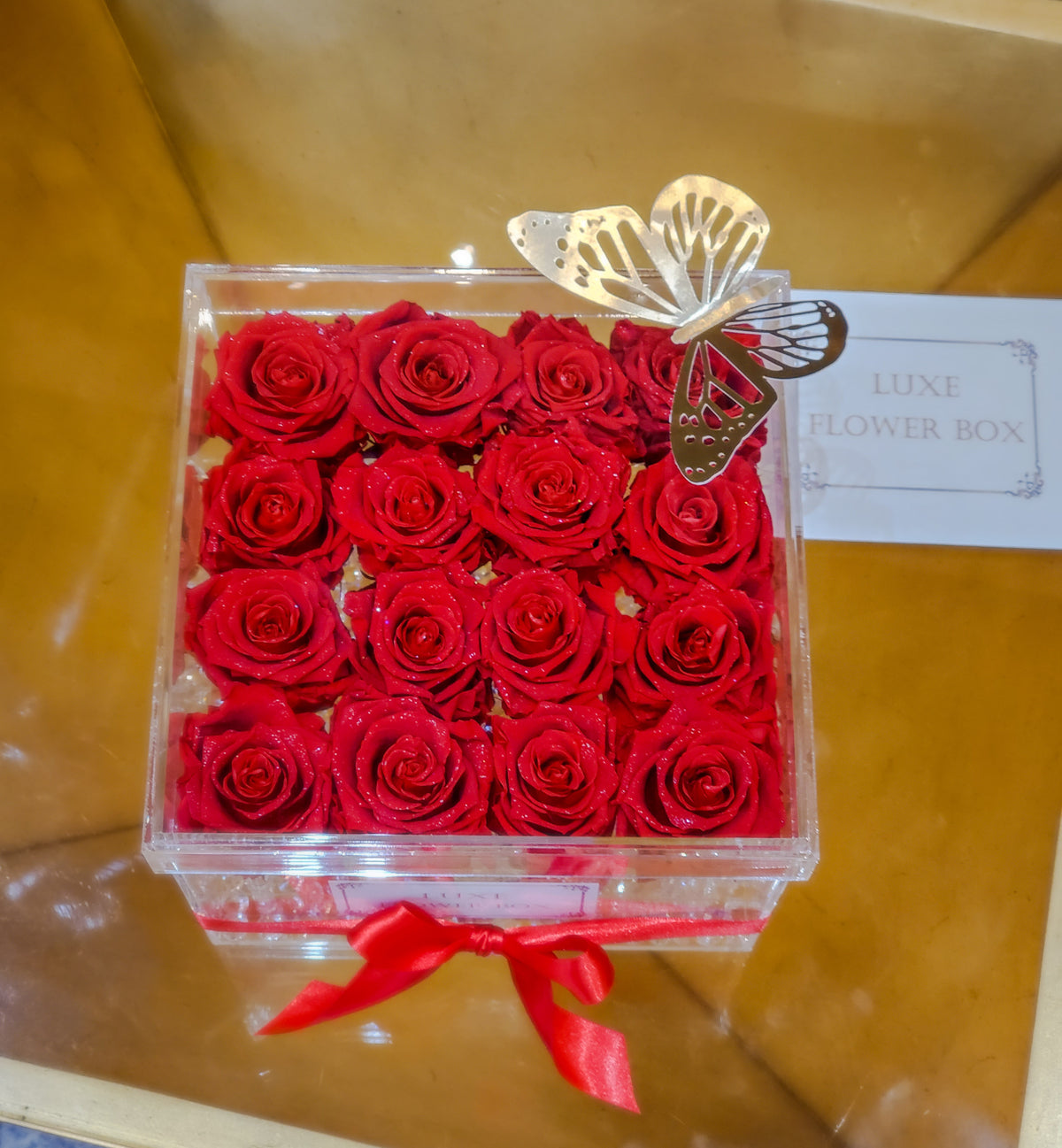 Acrylic Rose Box with Lid