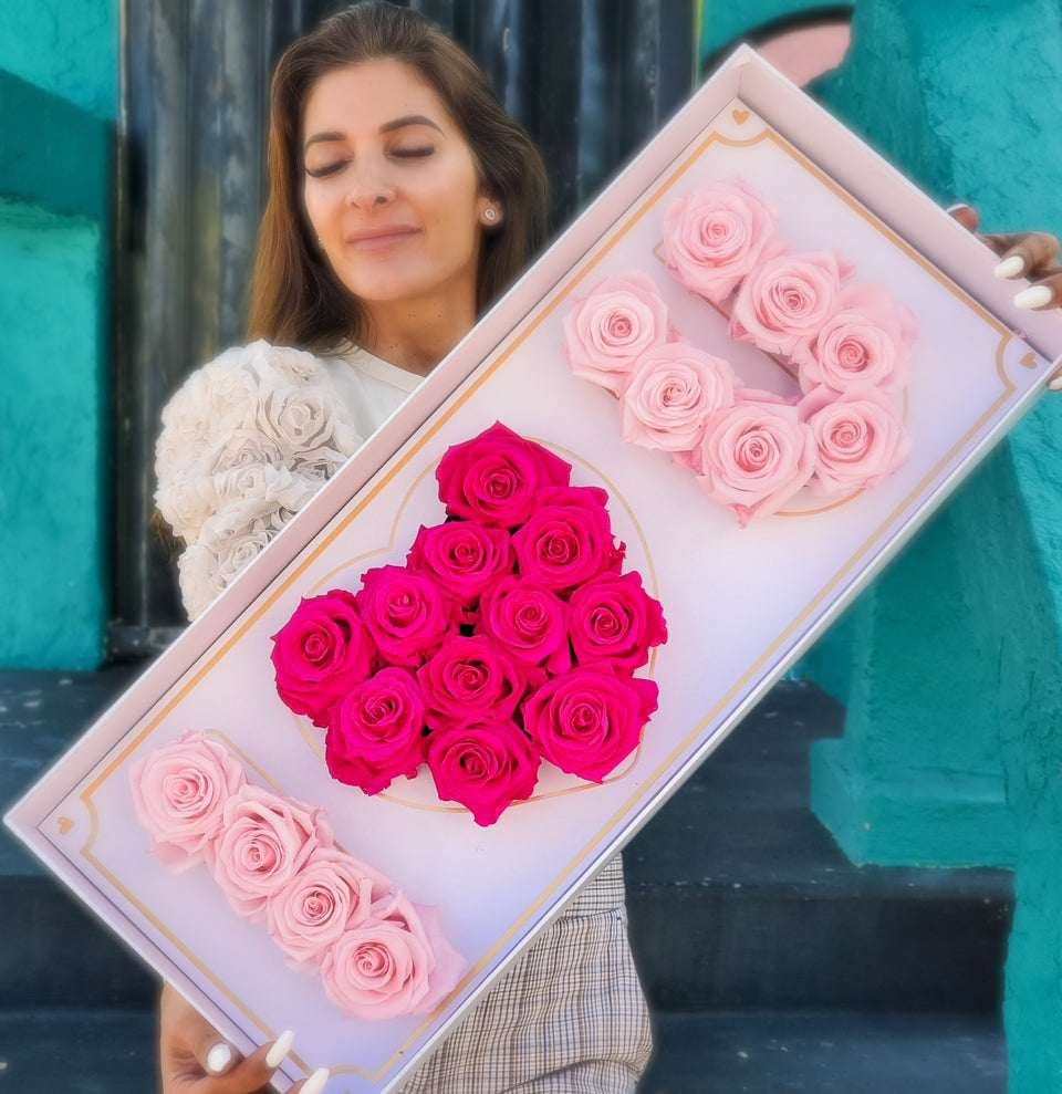 "I Love U" Preserved Roses Last more than 1 year